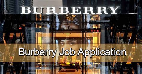 burberry job openings.